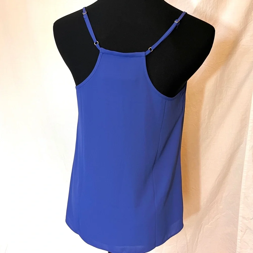 Lilly Pulitzer Dusk Cami Top | Solid Blue Crush | Size XS - Picture 2 of 4
